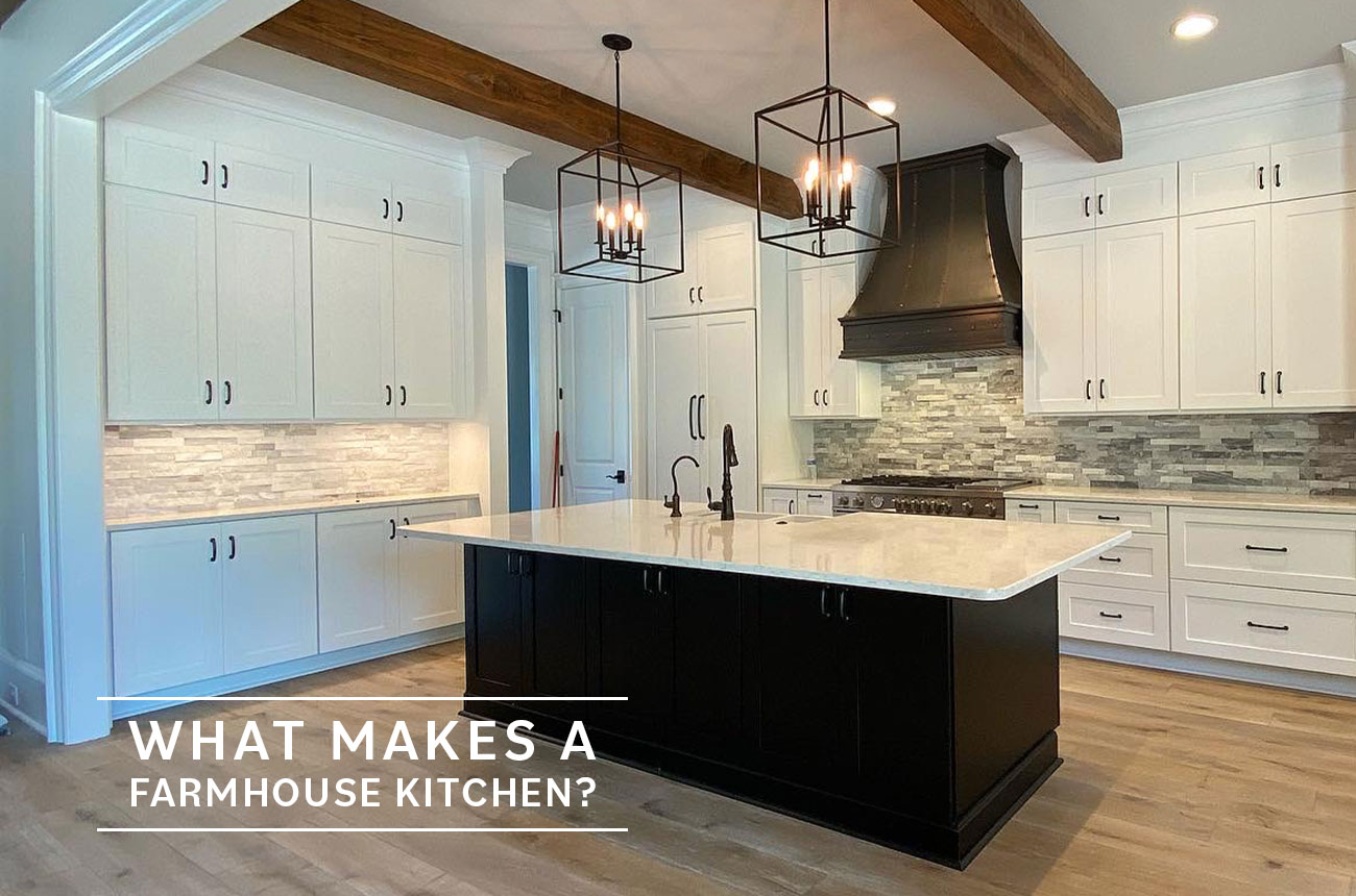 Beautiful Black & White Fall Farmhouse Kitchen